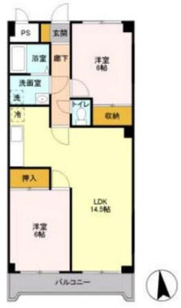 サザンハピネスの物件間取画像